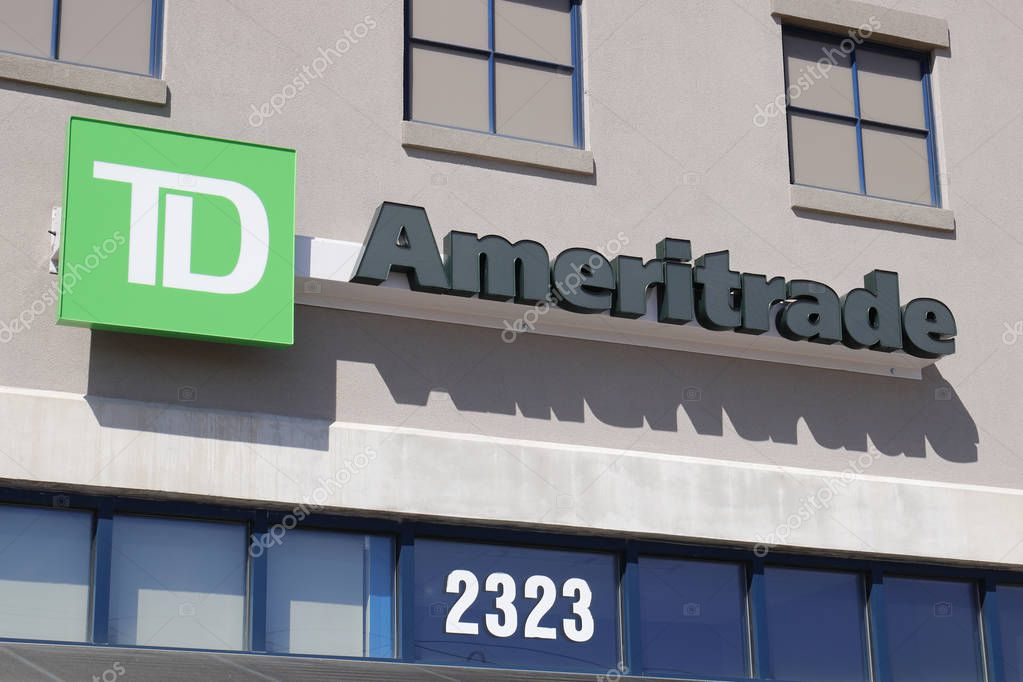 Dayton - Circa April 2018: Ameritrade local branch office. TD Ameritrade in an online broker of stocks and investments I