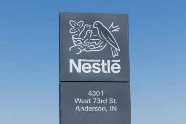 Anderson - Nisan 2018 yaklaşık: üretim tesisi Nestle. Nestle kahve-Mate, Nesquick ve Buitoni makarnalar Indiana IV üretir