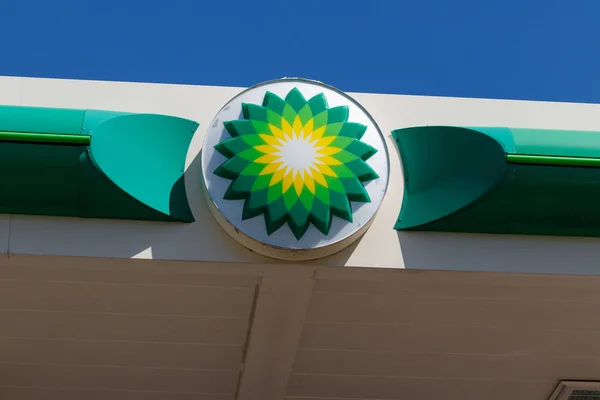 Anderson - Vers avril 2018 : BP Retail Gas Station. BP est l'une des principales sociétés pétrolières et gazières intégrées au monde I — Photo