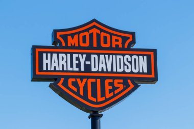 Lafayette - Nisan 2018 yaklaşık: Harley-Davidson yerel tabela. Harley Davidsons motosiklet onların sadık aşağıdaki II için bilinen