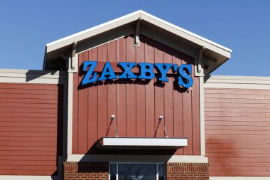 Indianapolis - Ocak 2020: Zaxby 's Chicken restoranı boyunca. Zaxby 'nin 900' den fazla yeri var.