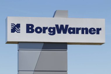 Noblesville - Şubat 2020: BorgWarner Teknik Merkezi. BorgWarner elektrikli araçlar için tasarımlar ve bileşenler tasarlar ve inşa eder.