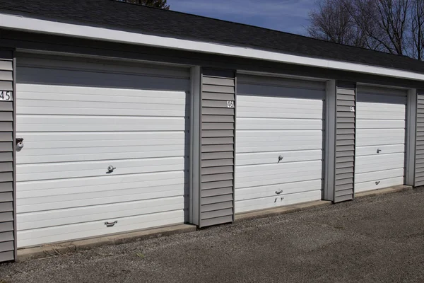 Self Storage Mini Storage Garage Units — Stock Photo, Image