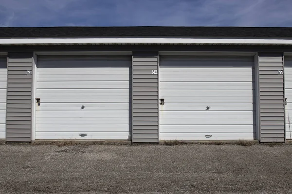 Self Storage Mini Storage Garage Units — Stock Photo, Image