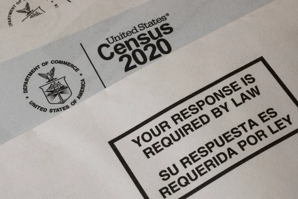 Census 2020 Form Census Procedure Systematically Acquiring Recording Information Members — Stock Photo, Image