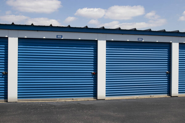 Self storage and mini storage garage units.