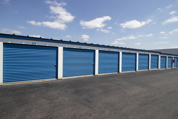 Self storage and mini storage garage units.