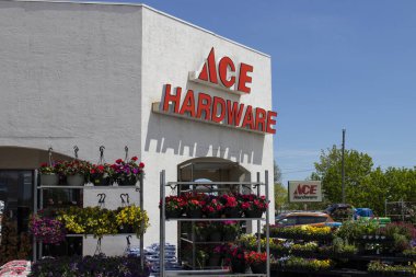 Lafayette - Mayıs 2020: Ace Hardware perakende kooperatifi. Ace Hardware mağazalarının çoğunluğu bağımsız olarak işletiliyor..