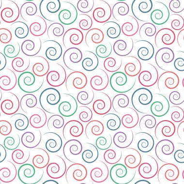 Kusursuz desen. renk sarmalları. beyaz arkaplan