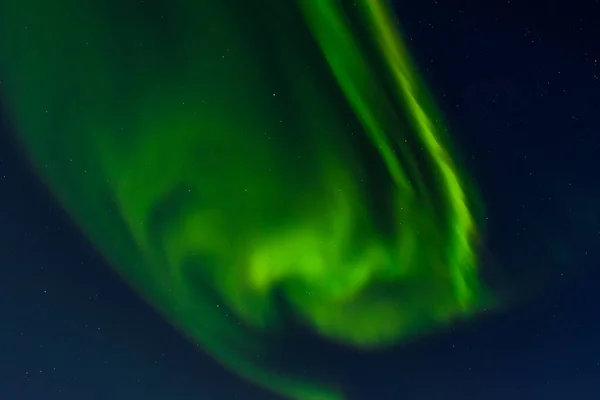 Dramatic aurora borealis, polar lights, over mountains in the North of Europe - Lofoten islands, Norway — Stock Photo, Image