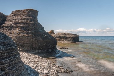 İsveç Adası 'ndaki Byrum Raukar: Muhteşem kireçtaşı oluşumları