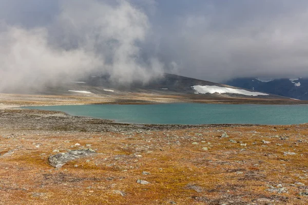 Горы Национального Парка Сарек Норвегии Осень Швеция Выборочный Подход — стоковое фото