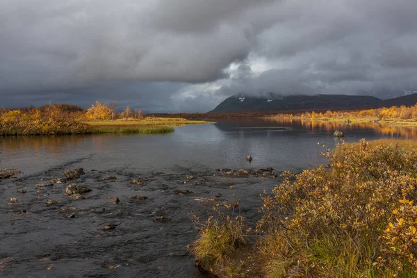 Bergsflod Arktiska Bergen Sareks Nationalpark — Stockfoto