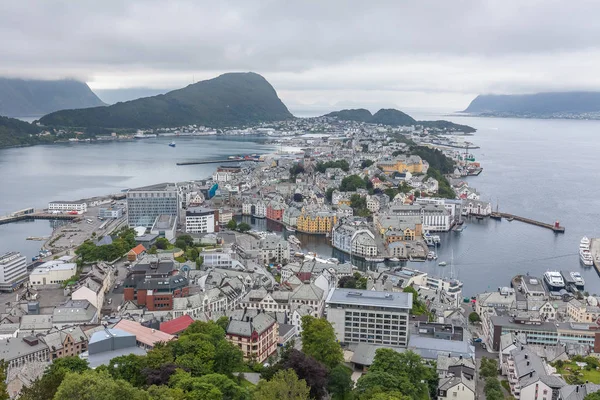 Alesund Norway June 2016 Norway Alesund Town Panoramic View Norwegian — стокове фото