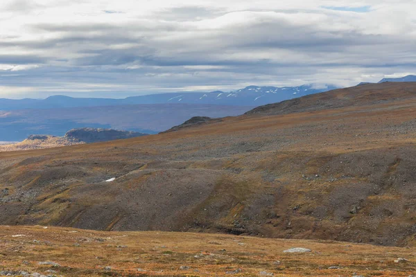 Mountains Sarek National Park Lapland Autumn Sweden Selective Focus — 스톡 사진