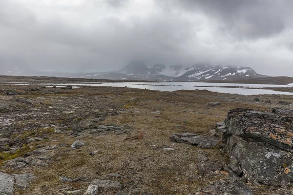 Sarek Εθνικό Πάρκο Στη Βόρεια Σουηδία Φθινόπωρο Επιλεκτική Εστίαση — Φωτογραφία Αρχείου