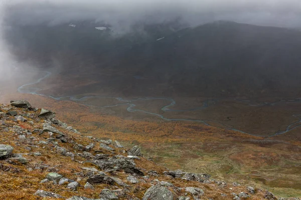 Sarek National Park Lapland View Mountain Sweden Selective Focus — 스톡 사진