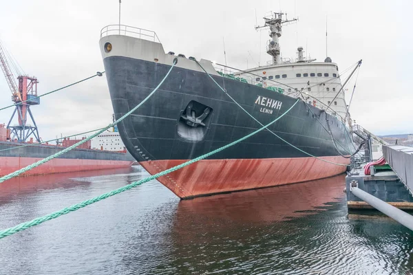 Murmansk Rússia Setembro 2016 Lenin Quebra Gelo Nuclear Soviético Lançado — Fotografia de Stock