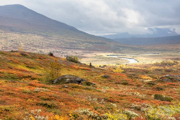 Bella Natura Selvaggia Del Parco Nazionale Sarek Svezia Lapponia Con — Foto Stock