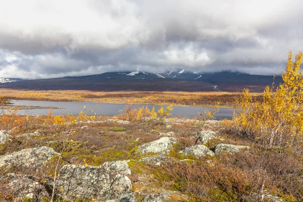Mountain Lake Arctic Mountains Sarek National Park — 스톡 사진