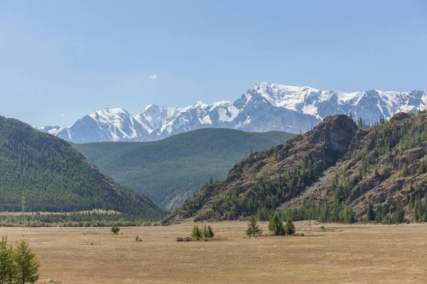 Vista Montanha Belukha Rússia Belukha Mountain Faz Parte Patrimônio Mundial — Fotografia de Stock