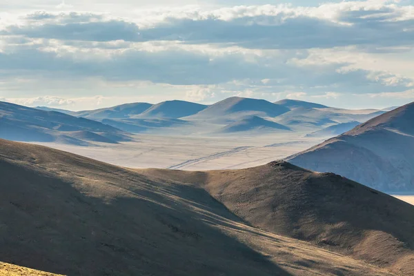 Pohled Mongolské Pastviny Mongolská Krajina Altai Hory — Stock fotografie