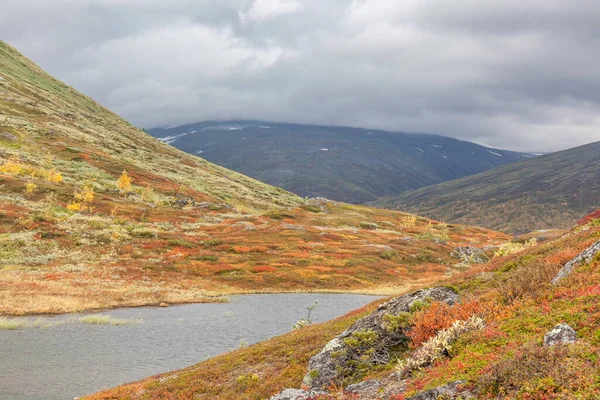 Hermosa Naturaleza Salvaje Del Parque Nacional Sarek Suecia Laponia Con — Foto de Stock