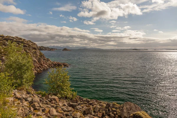 Schöne Norwegische Landschaft Blick Auf Die Fjorde Norwegen Ideale Fjordreflexion — Stockfoto