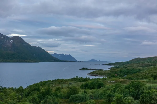 Viaje Verano Hermosa Noruega Fin Semana Vacaciones Países Escandinavos Enfoque — Foto de Stock