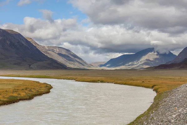 Typowy Widok Mongolskiego Krajobrazu Mongolski Altai Mongolia — Zdjęcie stockowe