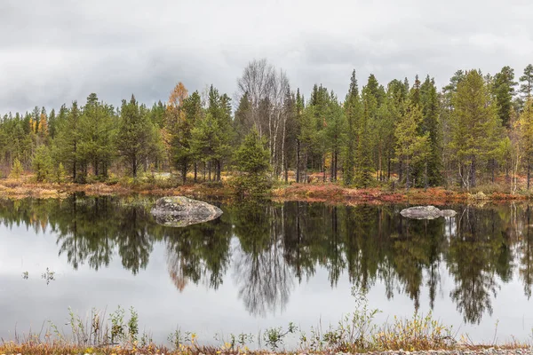 Impressive View Mountains Sarek National Park Swedish Lapland Selective Focus — 스톡 사진