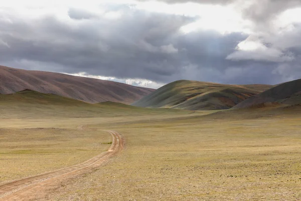 Suchá Mongolská Krajina Pohoří Altai Široká Krajina — Stock fotografie