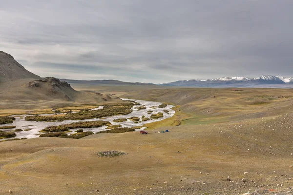 Vista Típica Del Paisaje Mongol Mongolia Altai Mongolia — Foto de Stock