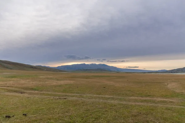 Монгольські Пейзажі Горах Алтаю Широкий Пейзаж — стокове фото