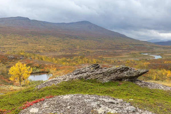 Національний Парк Сарек Лапландії Вигляд Гори Швеція Вибірковий Фокус — стокове фото