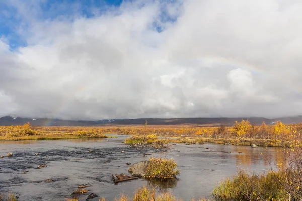 Горная Река Арктических Горах Национального Парка Сарек — стоковое фото