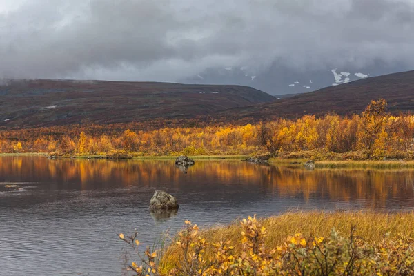 Mountain Lake Arctic Mountains Sarek National Park — 스톡 사진