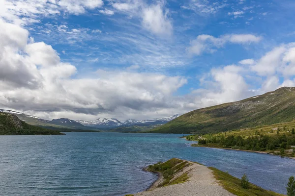 Vége Fjordnak Gyönyörű Norvég Táj Kilátás Fjordokra Norvégia Ideális Fjord — Stock Fotó