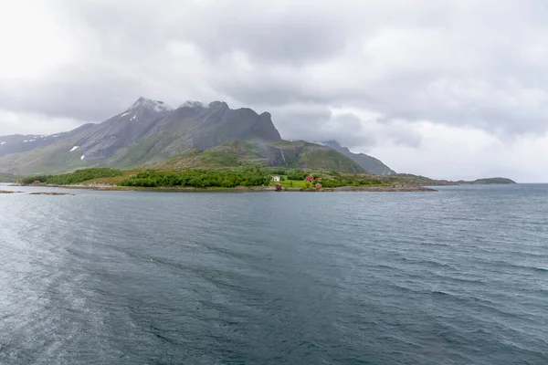 Lofoten Summer Landscape Lofoten Είναι Ένα Αρχιπέλαγος Στην Κομητεία Nordland — Φωτογραφία Αρχείου