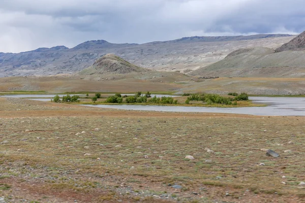 Μογγολικά Τοπία Στα Βουνά Altai Ευρύ Τοπίο — Φωτογραφία Αρχείου