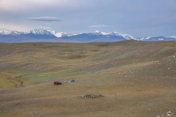 Типові Пейзажі Монголії Гірські Схили Долини Алтай Монголія — стокове фото