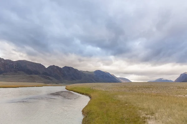 Vista Típica Del Paisaje Mongol Mongolia Altai Mongolia — Foto de Stock