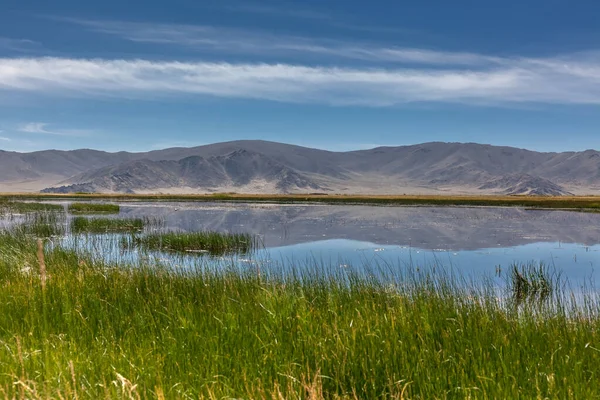 Altai Mongolia Hermoso Paisaje Montaña Lago Cordillera — Foto de Stock