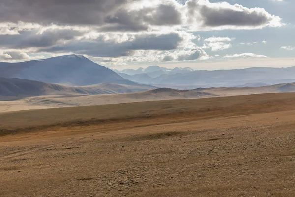 Vista Pastizales Mongolia Mongolia Paisaje Montañas Altai — Foto de Stock