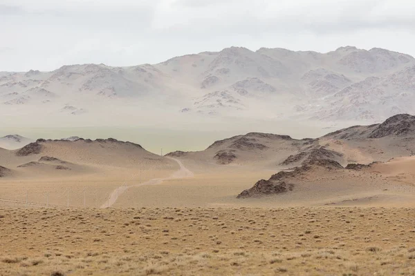 Typický Pohled Mongolskou Krajinu Mongolský Altaj Mongolsko — Stock fotografie