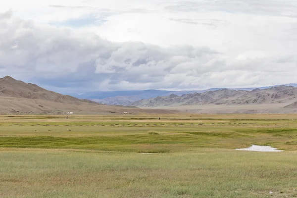 Paesaggi Mongoli Nelle Montagne Altai Ampio Paesaggio — Foto Stock