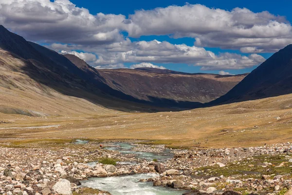 Typowy Widok Mongolskiego Krajobrazu Mongolski Altai Mongolia — Zdjęcie stockowe