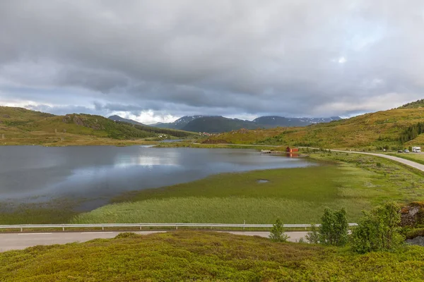 Prachtig Noors Landschap Lofoten Uitzicht Fjorden — Stockfoto