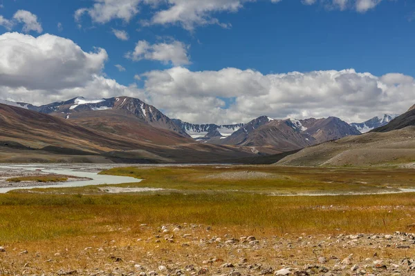 Vista Típica Paisagem Mongol Mongol Altai Mongólia — Fotografia de Stock