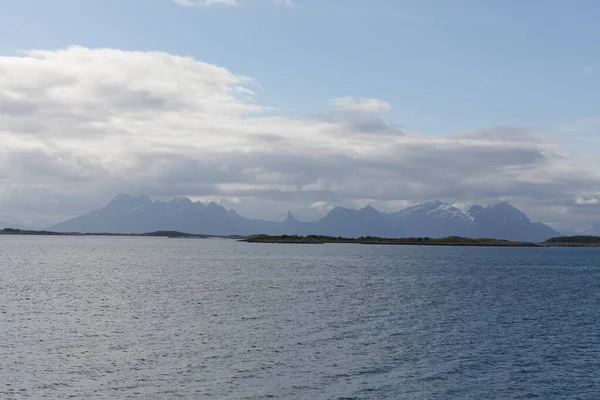 Vackert Norskt Landskap Utsikt Över Fjordarna Norge Idealisk Fjord Reflektion — Stockfoto